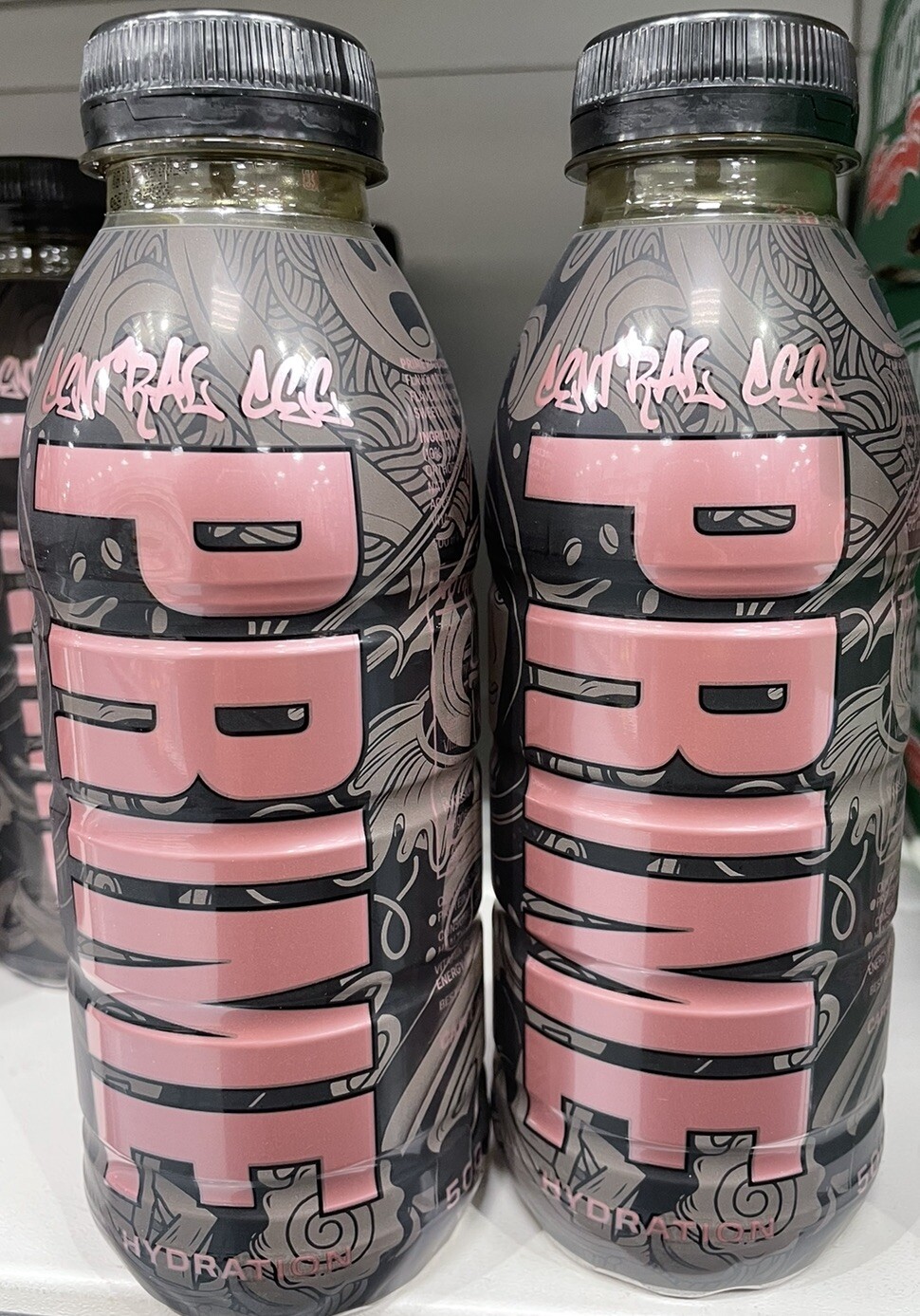 2x Prime Hydration Central Cee New Flavour 500ml Drink In Hand