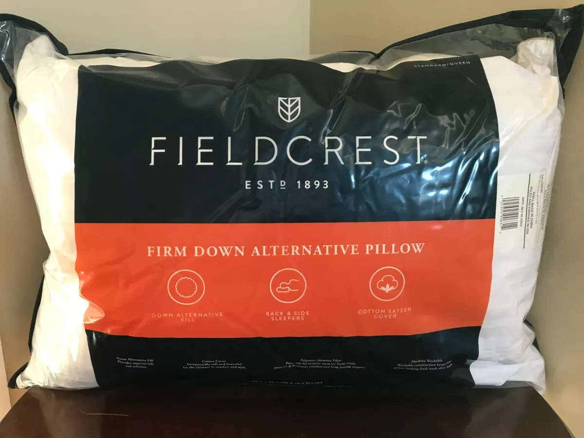 Fieldcrest extra firm down clearance pillow