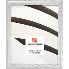 Craig Frames Farnsworth, 0.75" Contemporary Aged Silver Wood Picture Frame