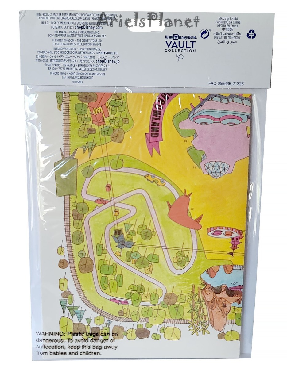 Walt Disney World 50th Vault Collection Retro Folded Magic Kingdom