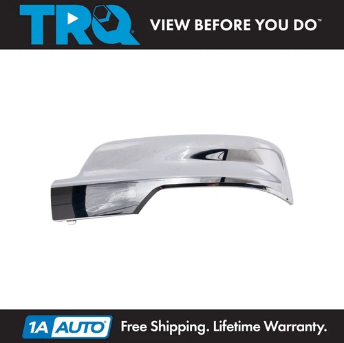 TRQ Exterior Mirror Cap Cover Turn Signal Chrome LH Driver Side for Ram 1500