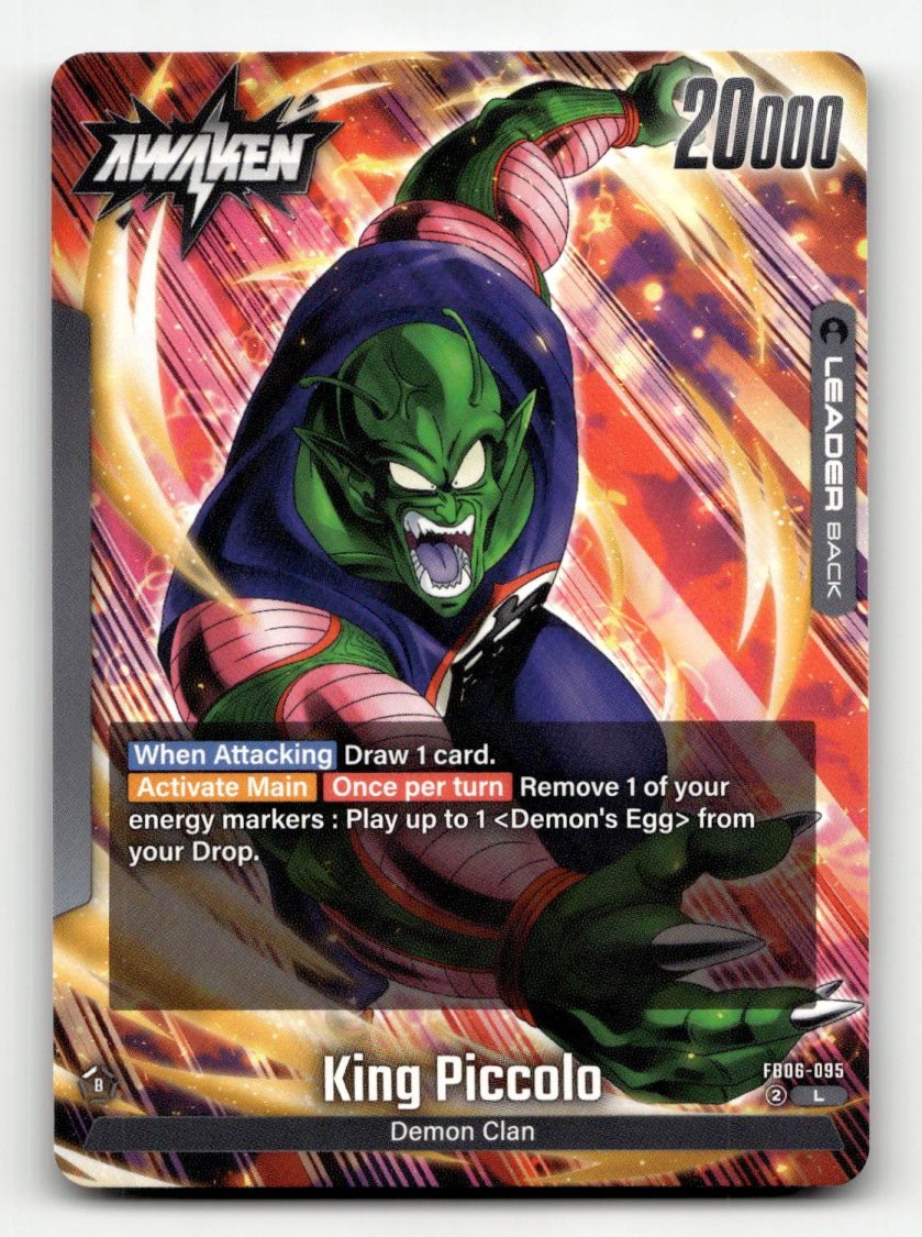 DBS: Fusion World King Piccolo : DA - FB06-095 - Rivals Clash | eBay