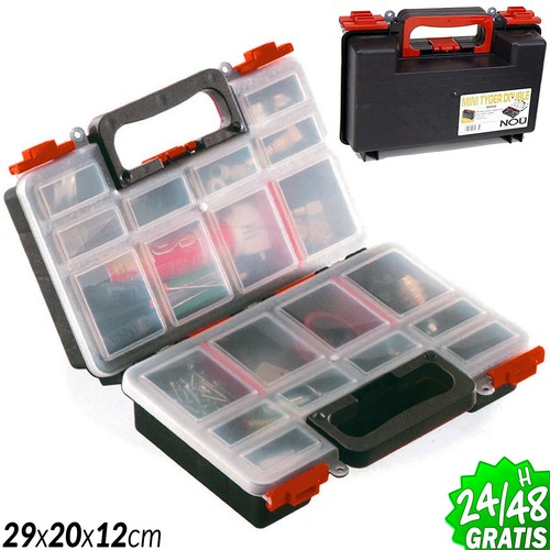 CAJA para HERRAMIENTAS tipo MALETIN y ASA 29x20x12cm Bricolaje TOOLBOX  Maleta | eBay