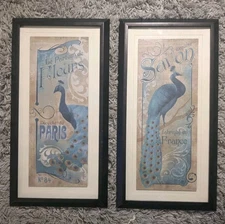 Peacock Pictures Framed Art Le Parfum de Fleurs Exquise Savon Conrad Knutsen
