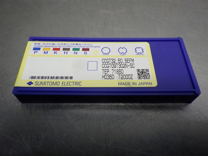 10 NEW! SUMITOMO Indexable Cermet Inserts CCGT32.50.5EFM CCGT09T302N-SC T2000Z