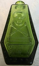 Vintage  Wheaton Mini Green Glass Poison Bott...