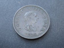 1806 George III Half Penny Nice Collectable Condition 1/2d