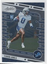 #124 Terrion Arnold 2024 Panini Absolute * RC Detroit Lions
