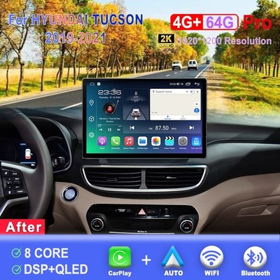Autoradio Android 15 Per Hyundai Tucson 2019-2021 – Schermo 9 Pollici, 8 Core, CarPlay Wireless, Android Auto, 4G LTE, 8GB RAM 256GB ROM