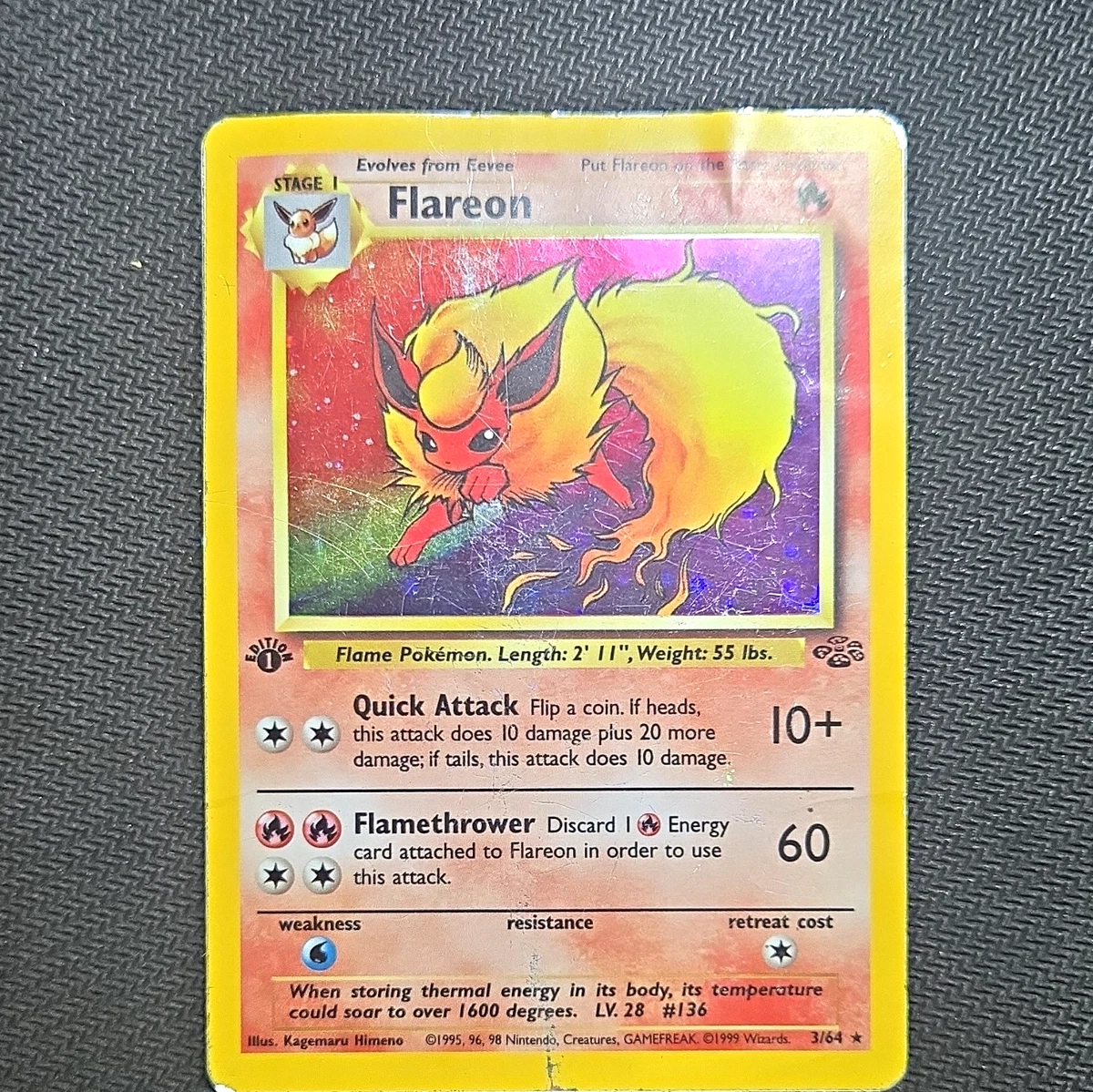 Flareon 英語版 19/64 1st Edition FLAREON 1995 19/64 FIRST EDITION