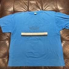 Vintage 80s Team Adidas double sided trefoil logo shirt Size XL single stitch