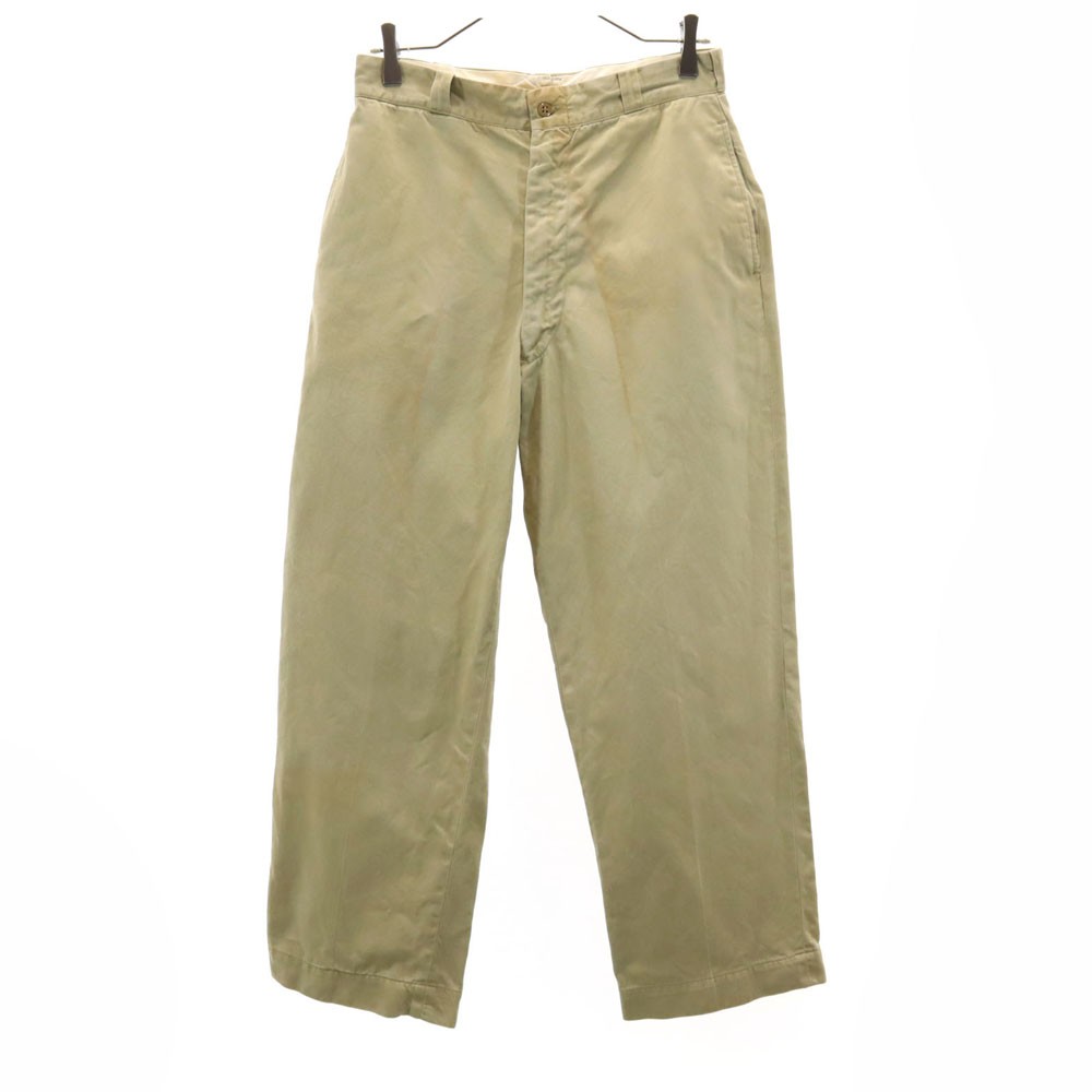 【60s】 U.S. ARMY CHINO TROUSERS Vintage Used US ARMY 60s 70s USAF Vintage Chino pants W31 beige Military