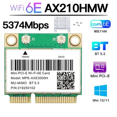 WiFi 6E MPE-AXE3000H Mini PCI-E WiFi Card 3000Mbps Bluetooth Network Adapter PC