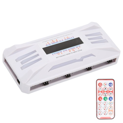 Pwm Fan Temperature Controller White Remote Control Support 8X4Pin 10X5V 3 AM - Afbeelding 13 van 24