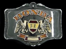 SE09135 VINTAGE 1978 **HONDA** MOTORCYCLE ADVERTISEMENT BELT BUCKLE