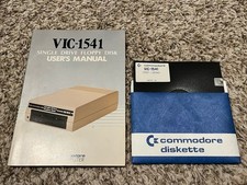 Commodore VIC-1541 Single Drive Floppy Disk User's Manual Plus Disk