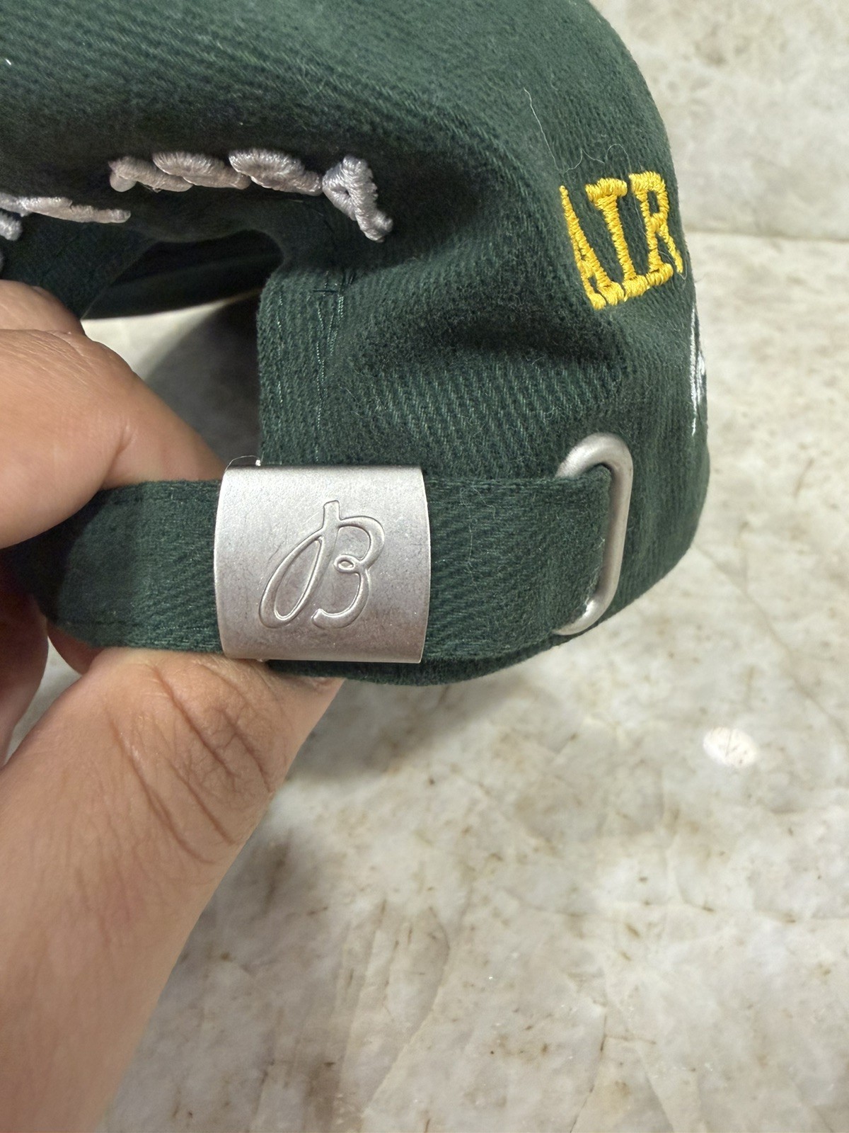 Breitling 1884 in Green- Air Captain Cotton Hat “Flying B” Excellent Condition image 2