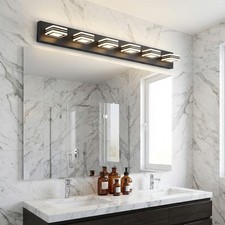40'' LED Vanity Light 6-Light 5CCT Dimmable Bathroom Wall Fixture Modern