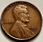 1931-D Denver Key Date Lincoln Wheat Cent Low Mintage Depression Era JC1754