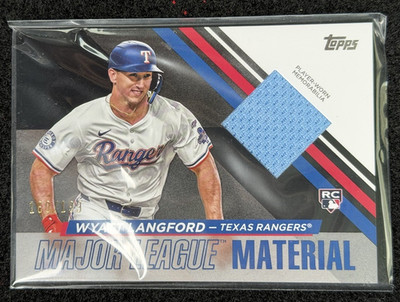 2024 Topps Update Wyatt Langford RC Gold Relic /199 Major League Materials