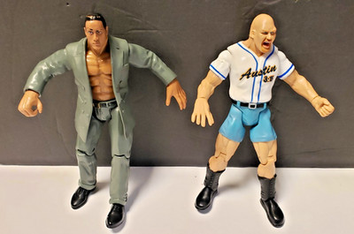 2 Lot The Rock & Stone Cold Steve Austin WWE Jacks 2000 & 1999