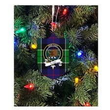Leslie Family Crest Christmas Ornament - Single Sided Metal Christmas Ornament