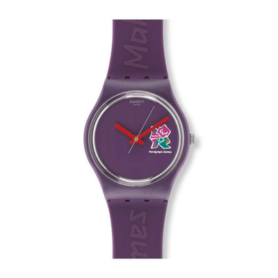 A Superb 2012 Swatch SPECIAL LIMITED EDITION GZ272 PARALYMPIC 2012 FREIWILLIGE