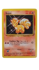 Pokemon TCG VULPIX 68/102 BASE SET ERROR CARD HP 50 NOT 50 HP