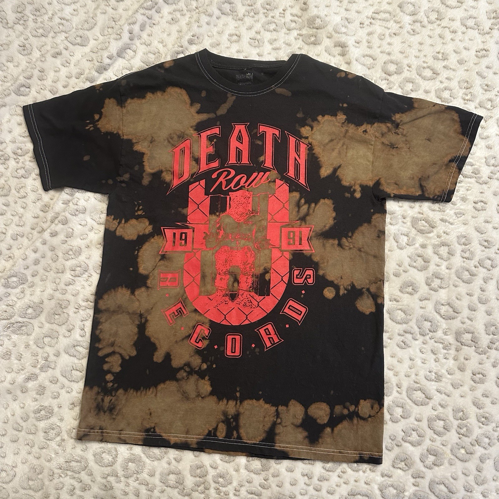 FILA T shirt ufficiale Death Row Records tie dye taglia 1x T14