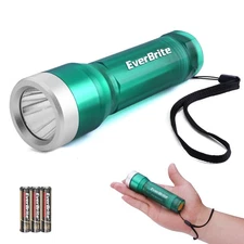 EverBrite 300LM LED Flashlight 3 AAA Batteries 3 Lighting Modes IP54 Flash Light