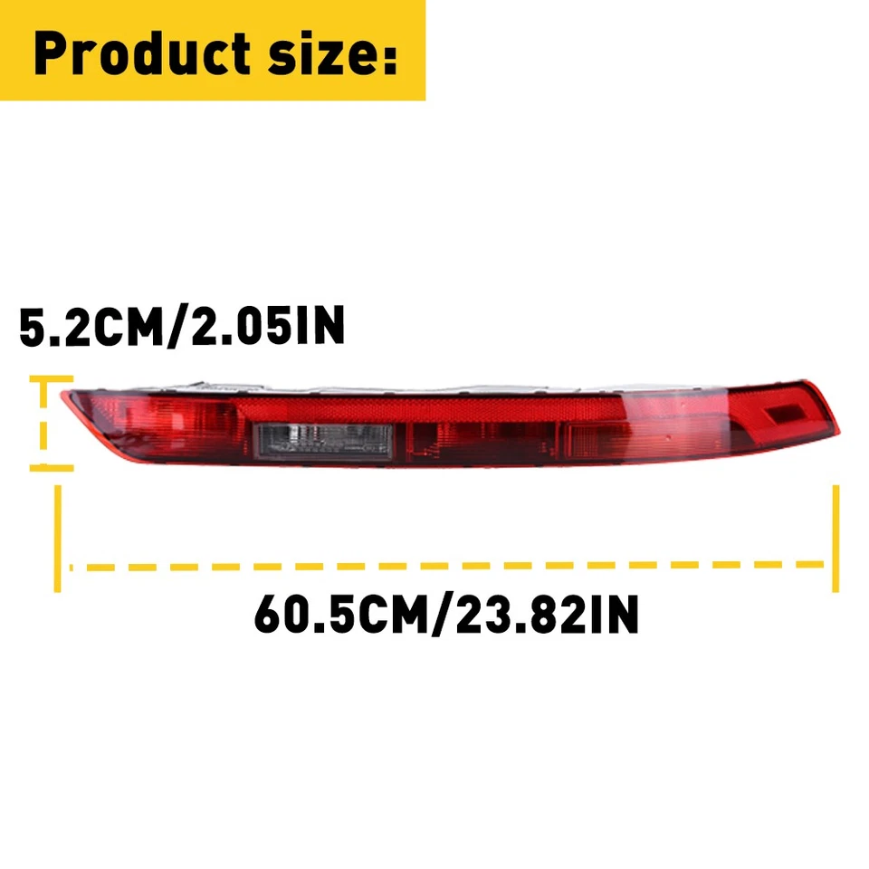 Luz de freno trasero reflector parachoques trasero pasajero audi q5 derecho 18-2021 Foto 3 de 4