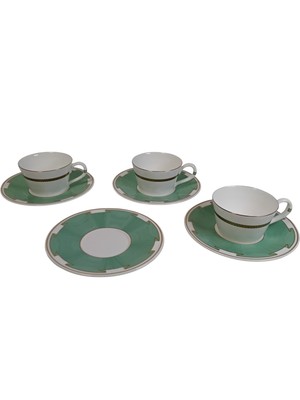 Villeroy & Boch Paloma Picasso Central Park Cup & Saucer Set x3