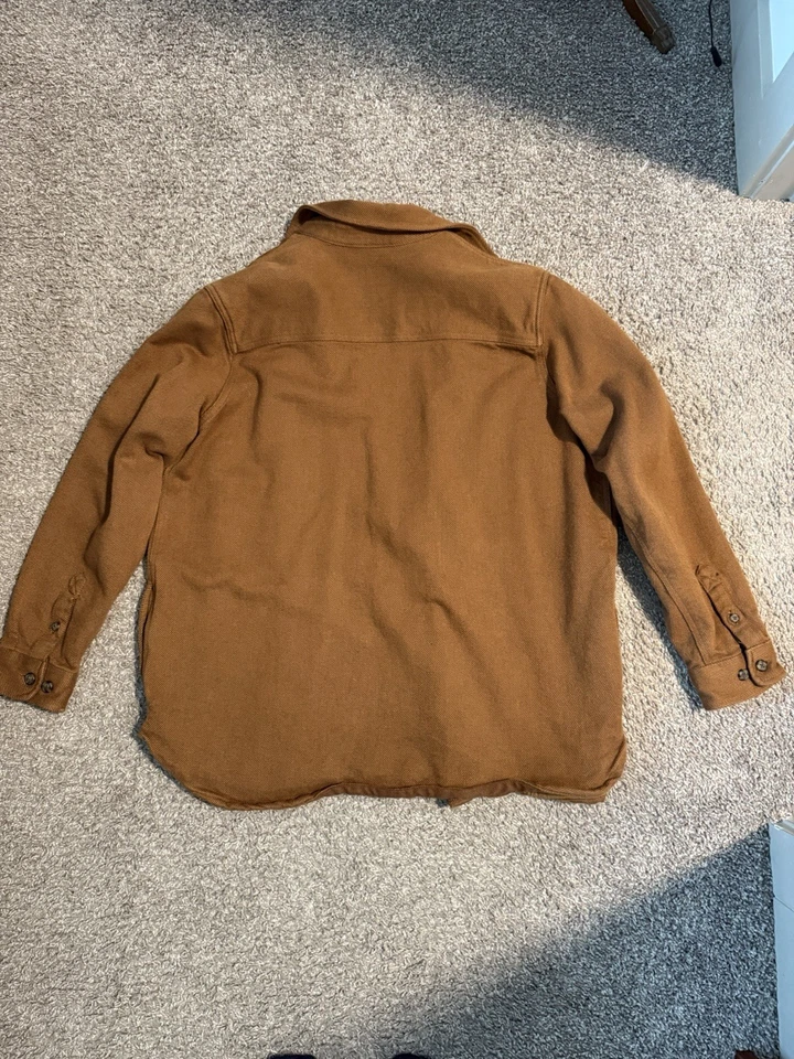 Camisa Carhartt Mujer Calce Suelto Sarga Chaqueta Manga Larga Sobre Camisa Talla XL Foto 4 de 4