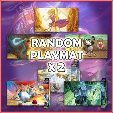 Disney Lorcana TCG Random Lorcana Playmat x2 Mickey Rapunzel Hades Mouse Pad