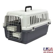 Plastic Dog Crate Travel Kennel IATA Approved Easy Assembly Small Pet Carrier US