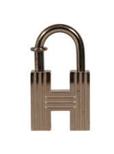 Hermes H 2000 Cadena Padlock Bag Charm Silver Premiers Pas Dans Le Siecle