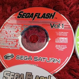 Sega Saturn Demo Disks Sega Flash  1  2 3 4 5 6 7 bundle of discs in case
