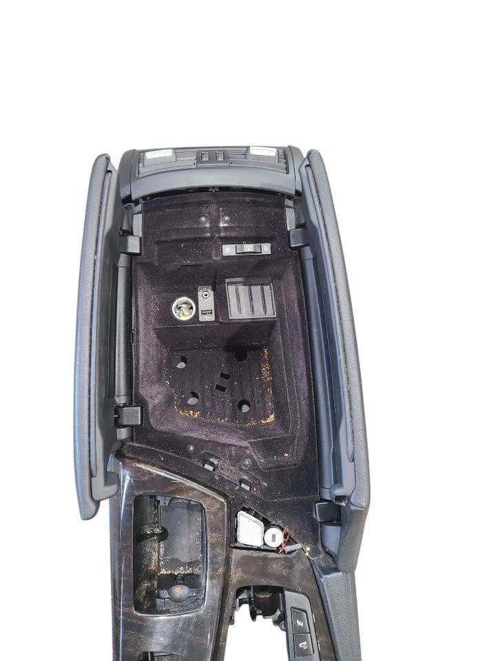 Console Front Floor Leather Without Rear Audio Fits 12-16 BMW 535i 615178 - Image 4 of 4