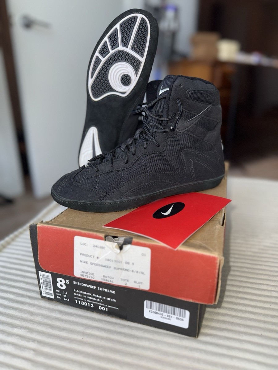 シュプリーム 1996 Nike Speedsweep Supreme Wrestling Shoes Sz 8.5 Brand New Rare