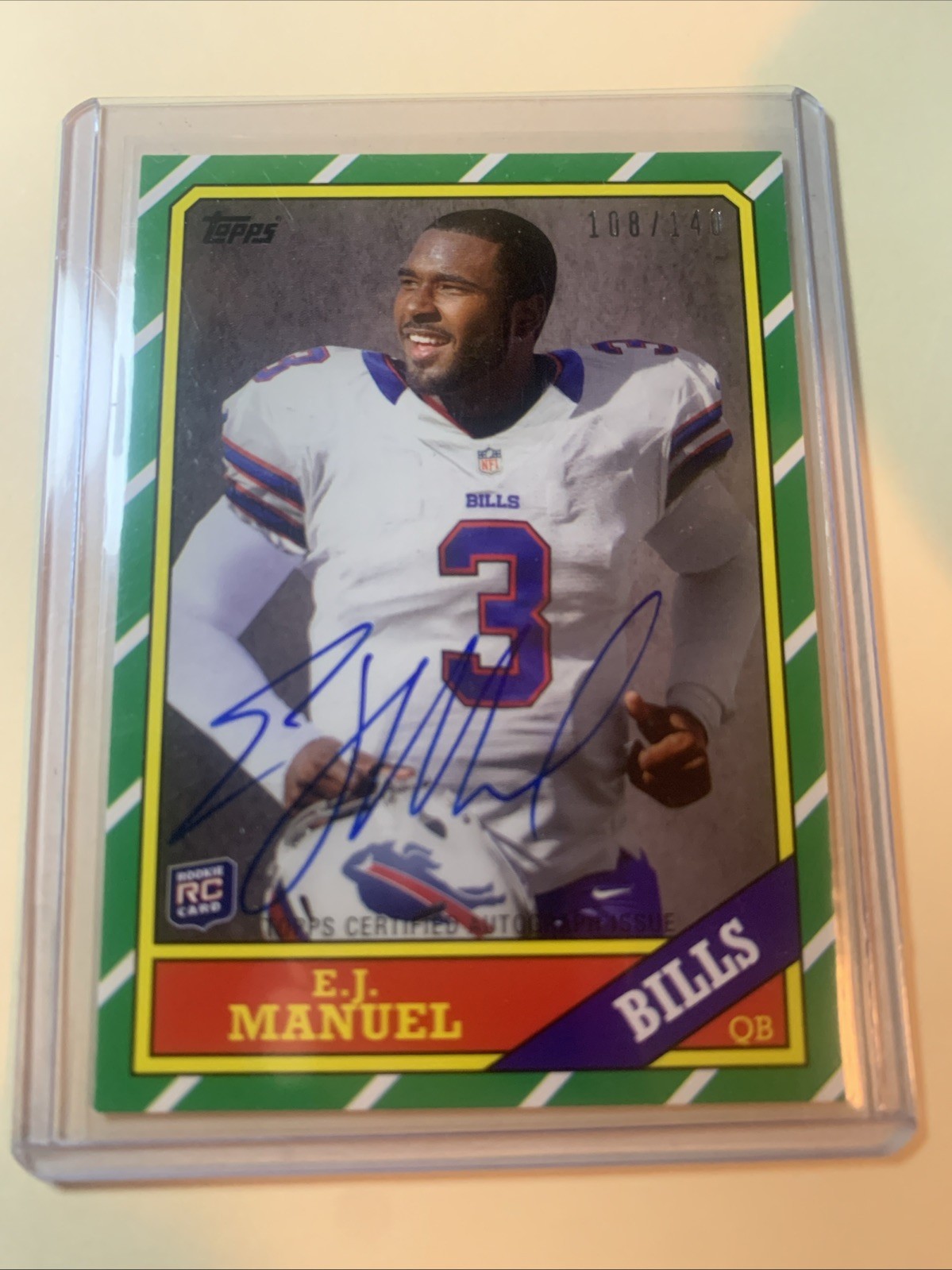2013 Topps 1986 Rookie Autographs EJ Manuel #19 #108/140