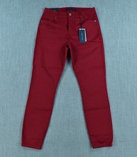 Tommy Hilfiger Pants Women's 6 Red Madison Skinny Ankle Stretch Pants Casual NWT