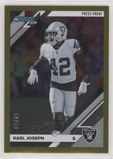 2019 Panini Donruss Press Proof Gold 50/50 Karl Joseph #197 0a7