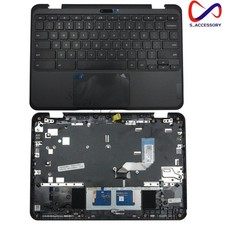 Nuova tastiera Lenovo 500e Chromebook Gen 3 MTM 82JB nera con poggiapolsi retroilluminata US