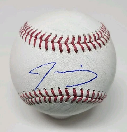 Jonathan Davis Signed Autographed Game Used Major League Baseball BLUE JAYS