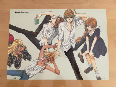 Angel Sanctuary Vintage Poster 90er laminiert 53x38 cm Kaori Yuki Anime Manga