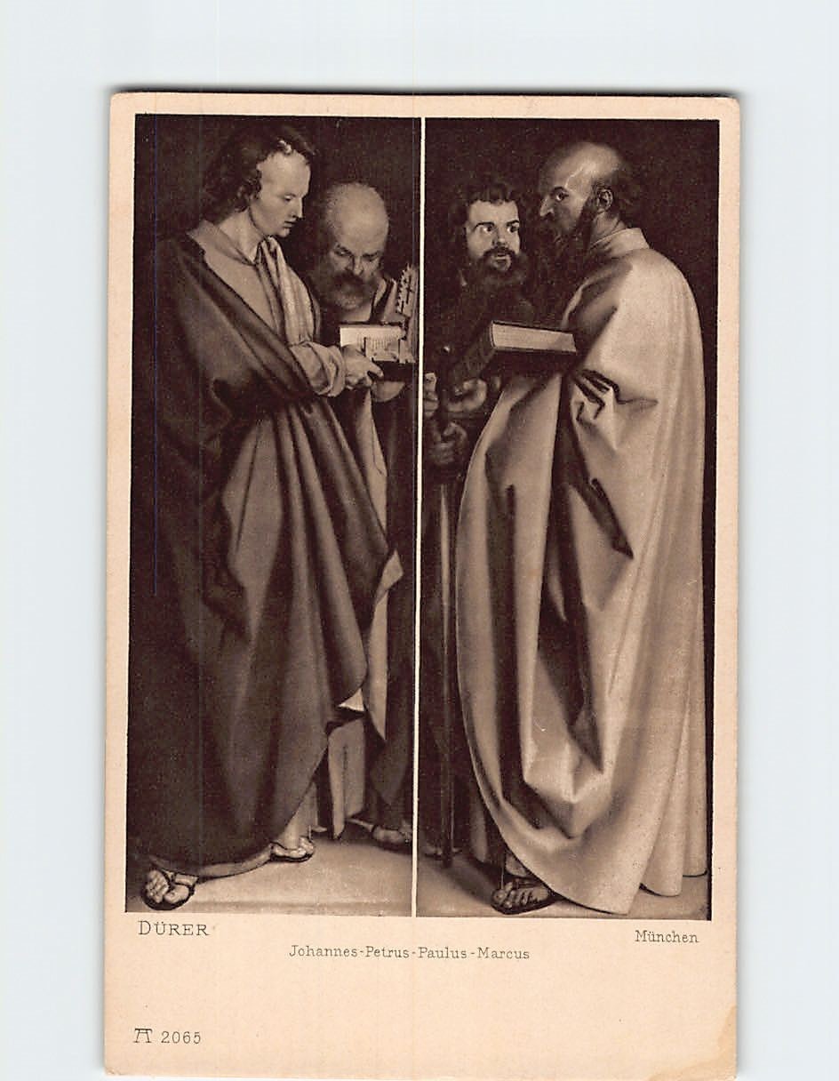 Postcard Johannes Petrus Paulus Marcus By Albrecht Dürer Munich Germany