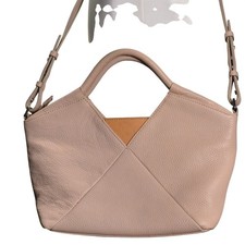 ECCO Genuine Leather Shoulder Bag   Taupe Peb...