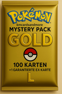 Pokémon Mystery Pack GOLD   100 Karten - mit garantierter Überraschung