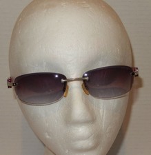 Steve Madden S478 SLV Rimless Red Shield Shades Sunglasses