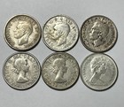 Lot Of 4 Canadian 10 Cent 1943 1947 1950 1960 1961 1968 Coins Silver 10C — photo 5